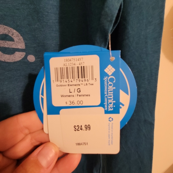 New Lg Columbia Long Sleeve T - Picture 3 of 4